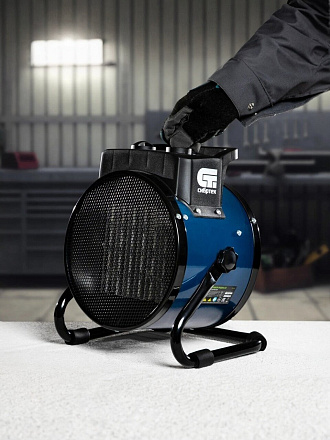 Пушка тепловая электрическая, Сибртех, K3, 3 кВт, 290 м³/ч, керамический элемент, 3 режима, круглая, 96404