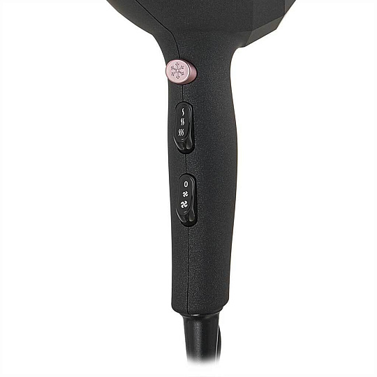 Фен Delta Lux, DL-0941, 2200 Вт, холодный обдув, 2 режима, 2 скорости, черный с розовым