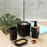Ерш для туалета Бамбук, напольный, 11.5x11.5x12.8 см, пластик, черный, PS0107CA-TOH - фото 3