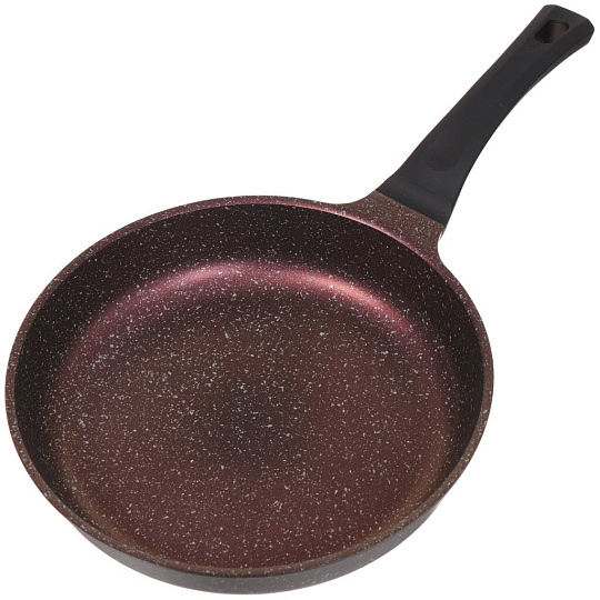 Сковорода литой алюминий, 28 см, антипригарное покрытие, Гурман, Мерцание, розовый рубин, ГМ2801 РР