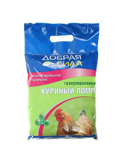 Удобрение Помет куриный, 2 кг, Добрая сила