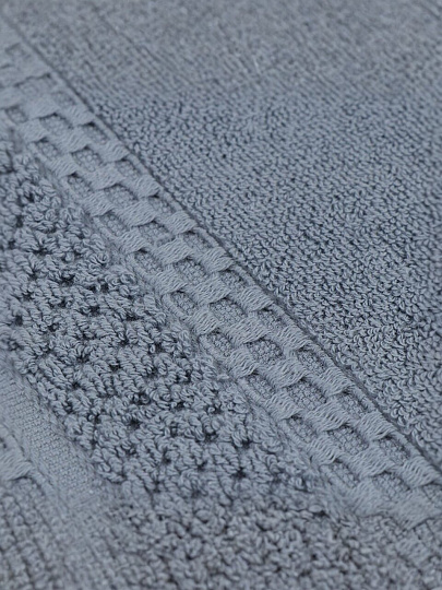 Полотенце банное 50х90 см, 100% хлопок, 600 г/м2, Пабло, Silvano, светло-серое, Узбекистан