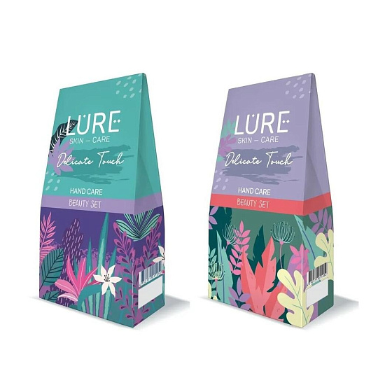 Набор подарочный для женщин, Lure, Delicate Touch, Bio-крем для рук увлажняющий, 75мл + крем для рук комплексный уход, 75 мл