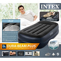 Кровать надувная Intex, 191х99х42 см, 64122ND, насос встроенный, электрический, флокированная, 136 кг - фото 4