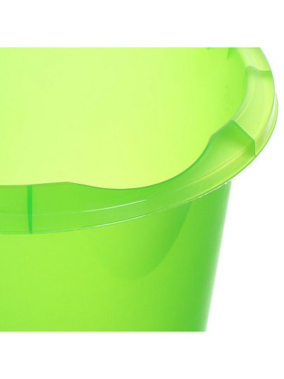 Ведро пластик, 10 л, в ассортименте, хозяйственное, со сливом, мерное, Darel, 20107