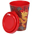Стакан 420 мл, пластик, IZI-GO, Красный Дракон, с крышкой, с декором, 5906/0390 - фото 2