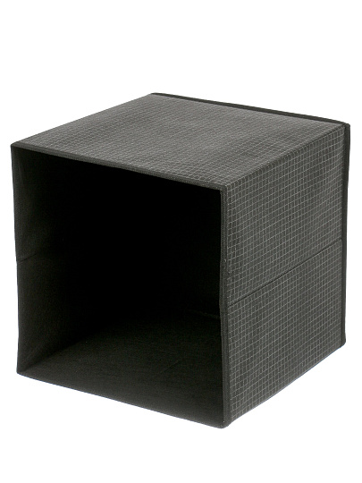 Кофр д/хранен, 28*28*28, складн, черн клетка, A190059