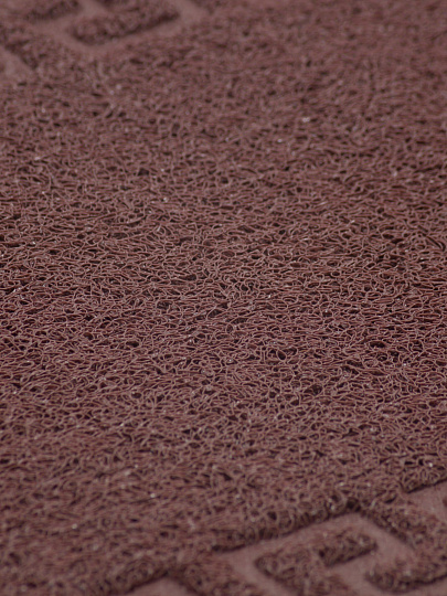 Коврик придверный, 60х90 см, прямоугольный, резина, коричневый, Spongy Меандр, Sunstep, 38-322