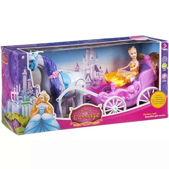 Кукла Bondibon, в карете с лошадкой, 41х12х20 см, Д79493