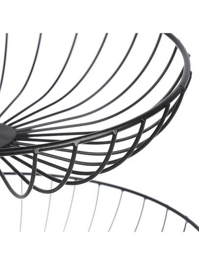 Ваза для фруктов, 2 яруса, на ножке, 30х30х48 см, Y4-8701