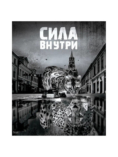 Картина холст, 50х40 см, Милый хищник, kt45-13375