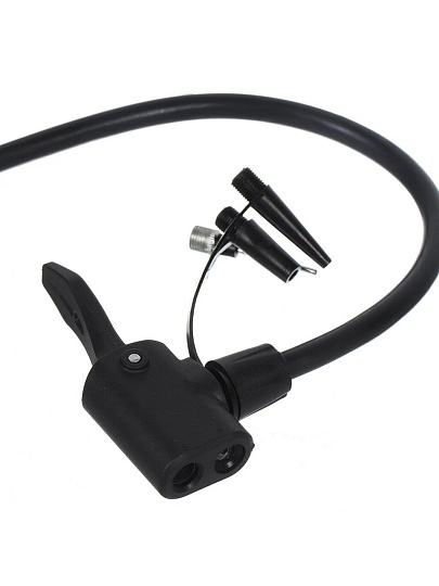 Насос воздушный для накачивания мячей, ручной, 41 см, 3 насадки, D010001