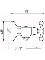 Смеситель для душа, РМС, с кран-буксой, SL71-003 - фото 5