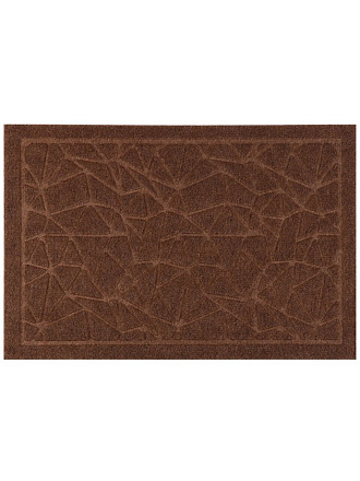 Коврик грязезащитный влаговпитывающий, 40х60 см, коричневый, узор, Natverk, 93686