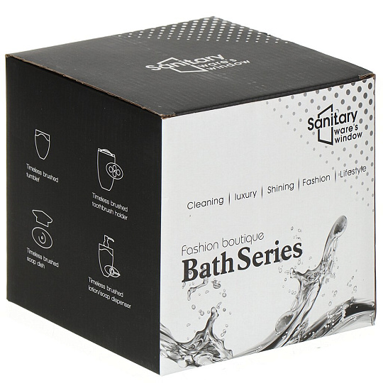 Набор для ванной 4 предмета, Аника, бордовый, пластик, стакан, подставка для зубных щеток, дозатор для мыла, мыльница, Y9-080