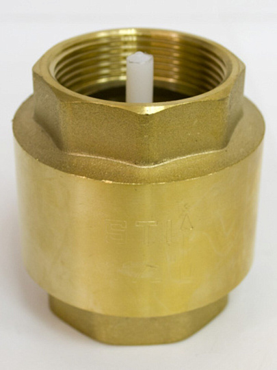 Клапан обратный 1&quot; 1/2, латунь, DN 40, пружинный, STI