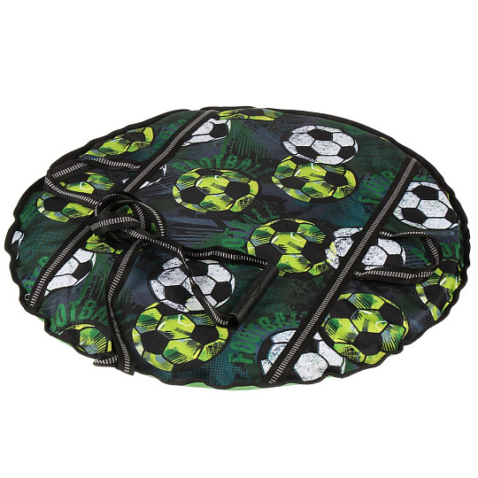Ледянка ткань, круглая, 70х70х4 см, с рисунком, Футбольный мяч, C040012