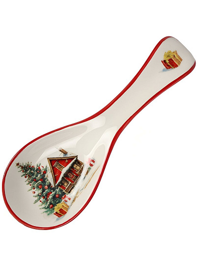 Подставка для ложки, доломит, фигурная, 9х24.7 см, Daniks, Уютный дом