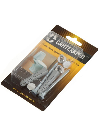 Крепление для унитаза к полу, 2 шт, в блистере