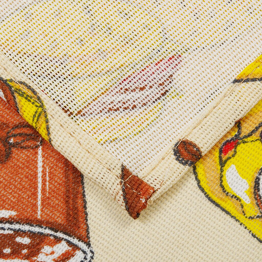 Полотенце кухонное 45х60 см, 100% хлопок, рогожка, Текстильная лавка, Фаст Фуд, Россия, 1/1