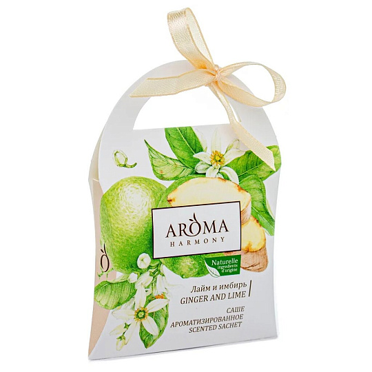 Аромасаше Aroma Harmony, 10 г, Лайм и имбирь, шоу-бокс, сухое распыление, АН10219