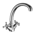 Смеситель для кухни, Decoroom, с кран-буксой, хром, DR54029