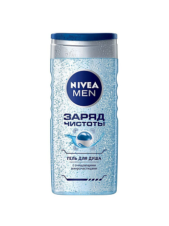 Гель для душа Nivea, Men Заряд чистоты, для мужчин, 250 мл