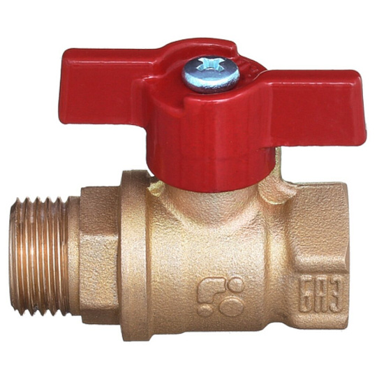 Кран для воды, 1&quot;, г-ш, ручка-бабочка, БАЗ