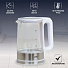 Чайник электрический JVC, JK-KE1520, белый, 1.7 л, 2200 Вт, скрытый нагревательный элемент, стекло, нержавеющая сталь - фото 10