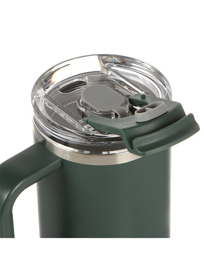 Термокружка нержавеющая сталь, 0.9 л, с ручкой, Y4-9329