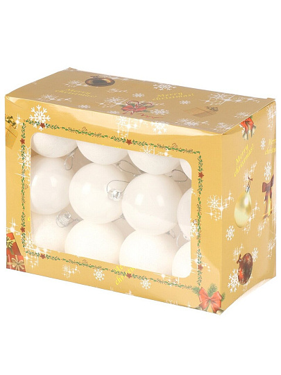 Набор шаров 24 шт, белый, Y4-8456