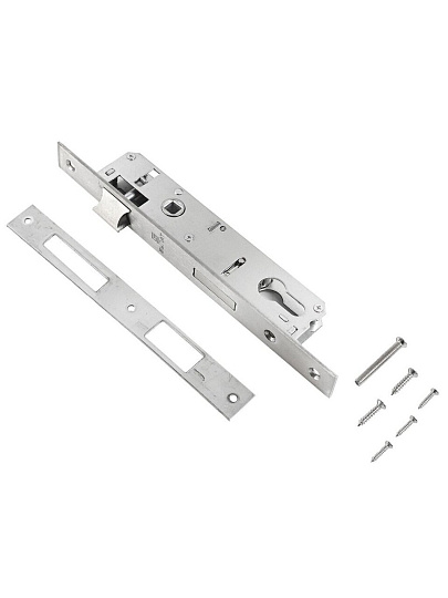 Замок врезной Булат, ЗВ 4-1.20.85.23.08, 15 886, без ручки, цилиндровый, универсальный, для узкопрофильных дверей