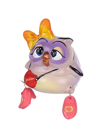 Копилка Сова-Модница-01, 19.5х19.5х19 см, гипс, 12 0135 01