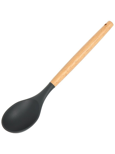 Набор кухонных принадлежностей 12 предметов, бамбук, силикон, на подставке, Y4-7681