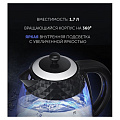 Чайник электрический Polaris, PWK 1750CGL, черный, 1.7 л, 1700 Вт, скрытый нагревательный элемент, стекло - фото 8