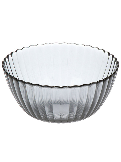 Салатник стекло, рельеф, 13х6 см, Магия, ОСЗ, С2438, графит