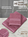 Полотенце банное 70х140 см, 100% хлопок, 380 г/м2, Грация, Silvano, темный/сухая роза, Узбекистан, AI-3105035 - фото 2