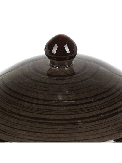 Горшок керамика, 0.8 л, Графит, Y4-9034