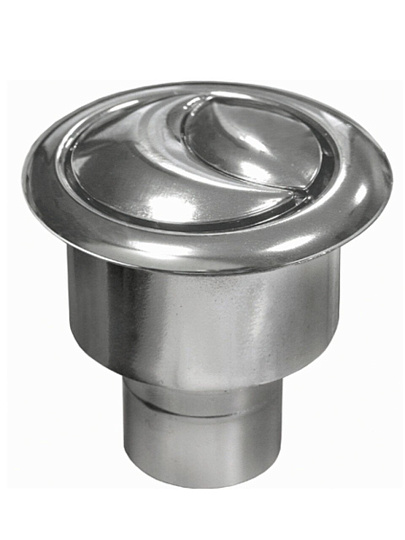 Арматура для бачка унитаза боковая, 1/2&quot;, пластик, двухрежимная, кнопочная, гальваника, Инкоэр, СБ2м-БпрН-ХХ-В Р