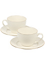 Набор чайный фарфор, 4 предмета, на 2 персоны, 270 мл, Jewel, Бьянко, ПС0001-33 - фото 3