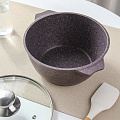 Кастрюля алюминий, антипригарное покрытие, 3 л, крышка стекло, Мечта, Premium violet, 43904 - фото 2