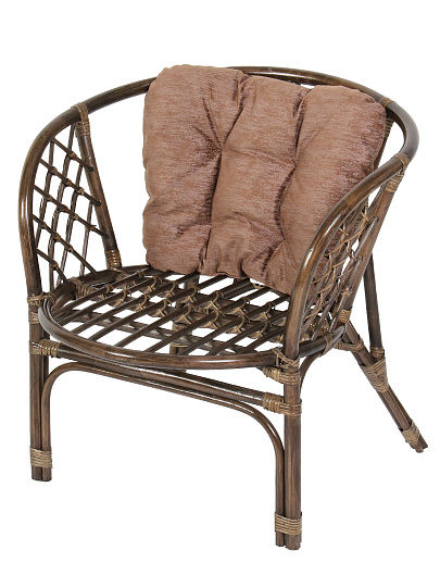 Подушка на спинку кресла Мальдивы, коричневая, к набору 428682