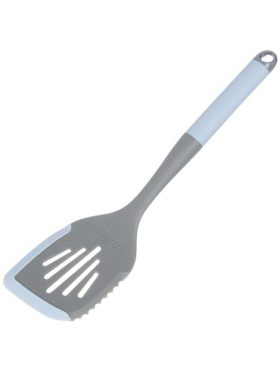 Лопатка кулинарная для кухни, нейлон, силикон, навеска, Daniks, Denim, WFCF016-6
