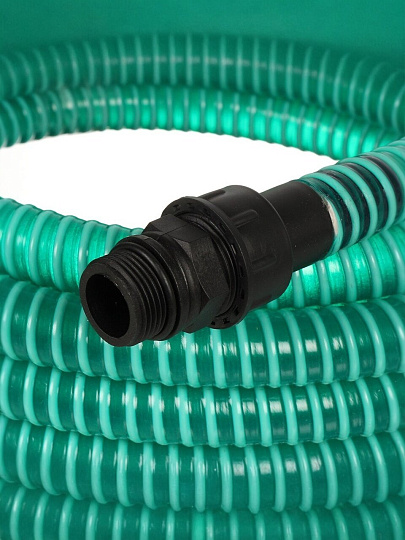 Шланг напорно-всасывающий, ПВХ, диаметр 25 мм, с обратным клапаном, Jemix, 10 м, WGH-SET-10