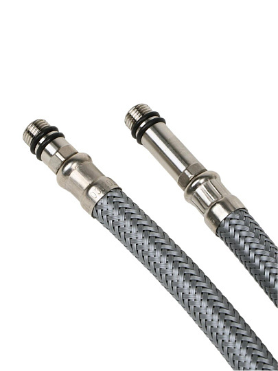 Подводка для воды М10-1/2"х0.6 м, пара, сталь, полиамид, AquaLine