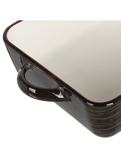 Форма для запекания керамика, 14х18.7х5.2 см, 0.7 л, прямоугольная, Графит, Y4-9041