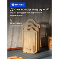 Доска разделочная бамбук, 38х22х1.8, 34х20х1.8, 30х18х1.8см, 1.5 см, 3 шт, с ручкой, прямоугольная, Daniks, CB154S4W - фото 26