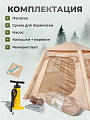 Палатка 4-местная, 220х220х180 см, 1 комн, 1 тамб, с москитной сеткой, ткать оксфорд, надувной каркас, C070028 - фото 4