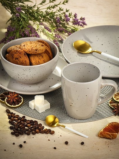 Салатник керамика, круглый, 14х6.5 см, 0.64 л, Латте, Daniks, TC13S006140-L