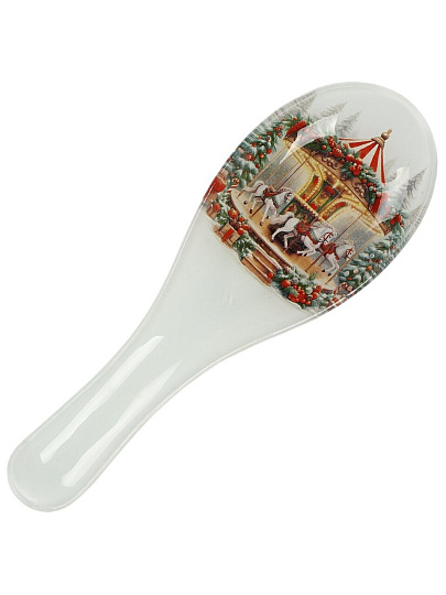 Подставка для ложки, стекло, фигурная, 8х23.5 см, Daniks, Символ года 2026 Карусель